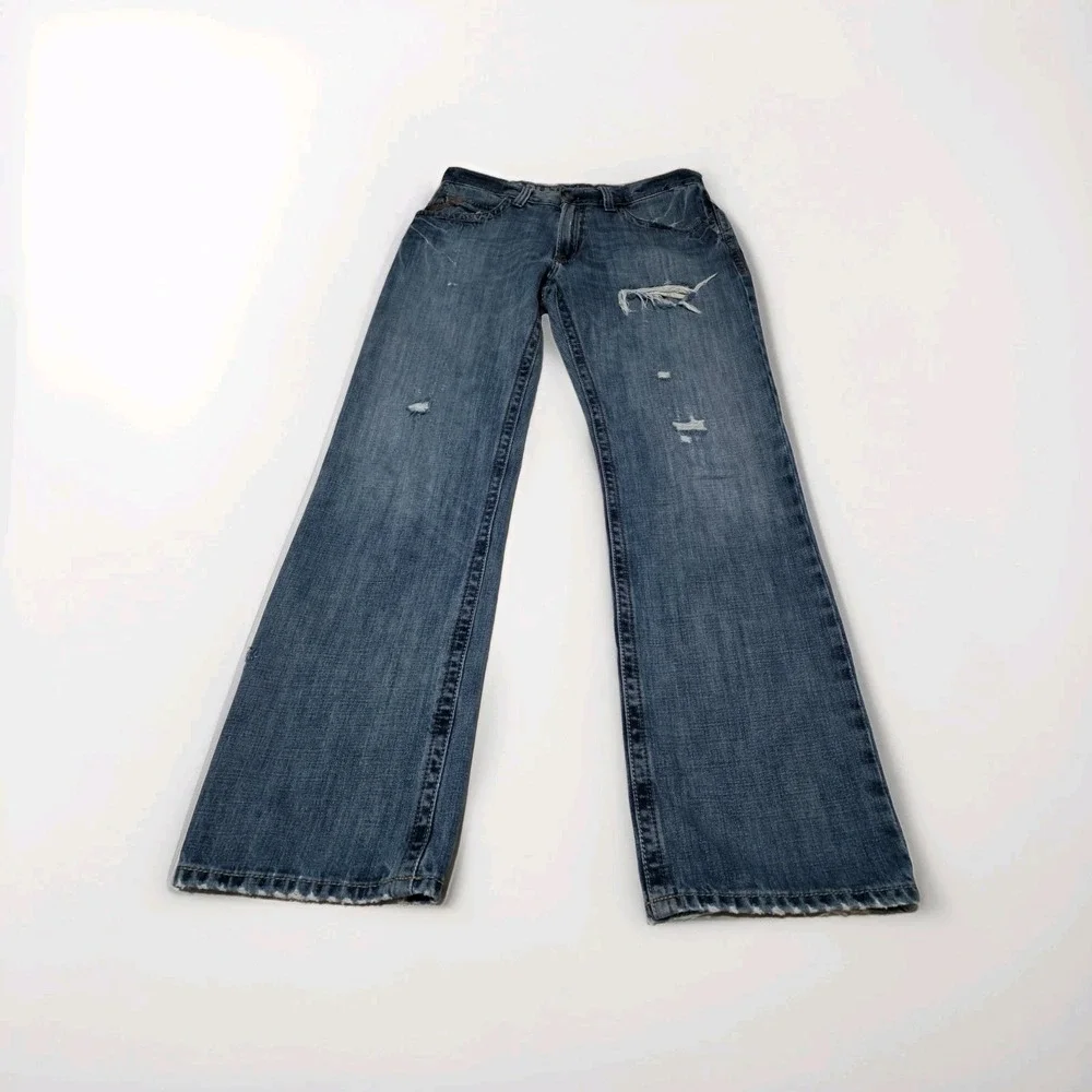 Ariat Jeans Men‎ 32x34 Blue FR Work M4 Low Rise Boot Distressed
